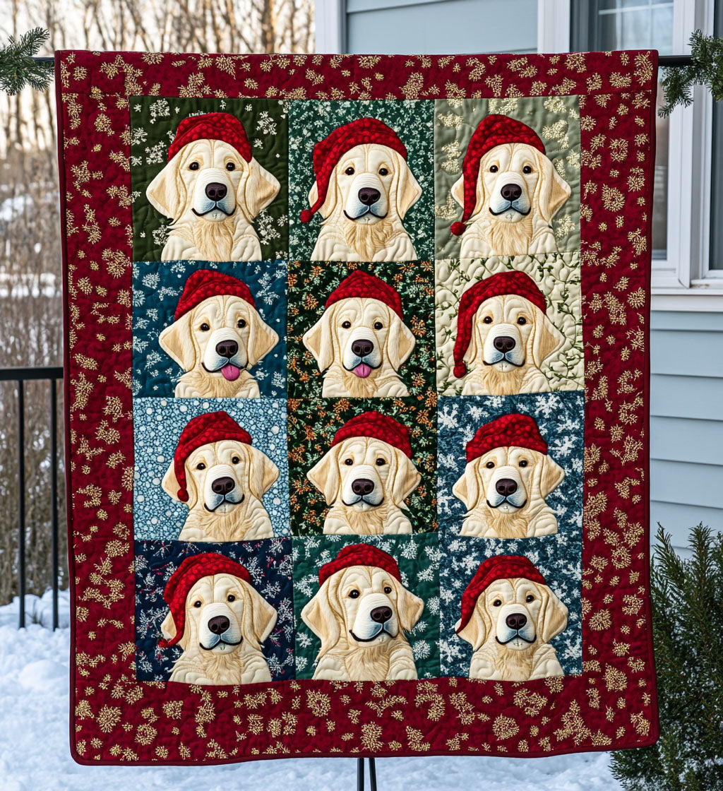 Retriever Serenity Quilted Blanket Gifts For Golden Retriever Lovers