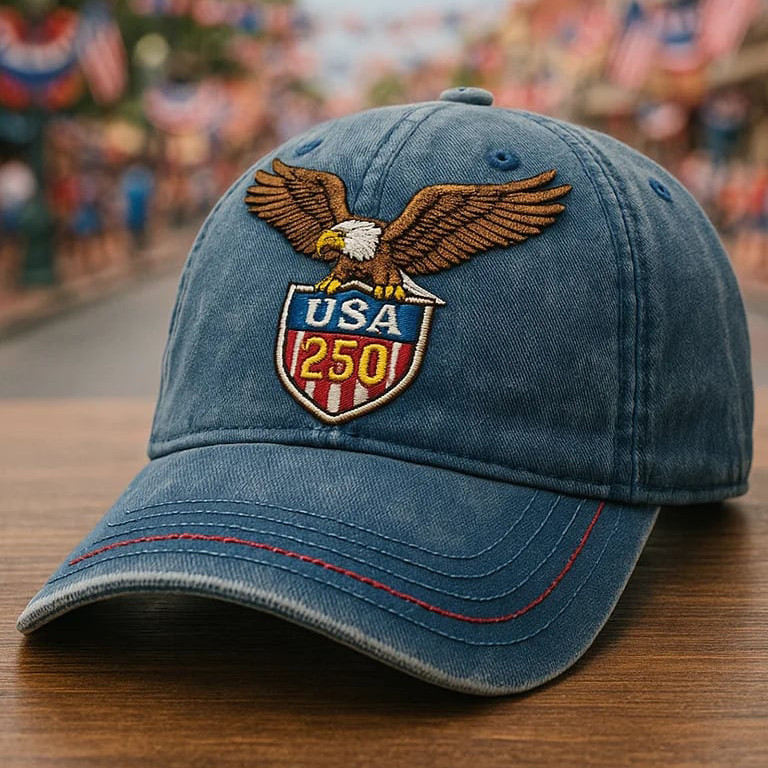 Retro 250th Anniversary 1776 2026 Eagle Hat Best 4th Of July Baseball Cap