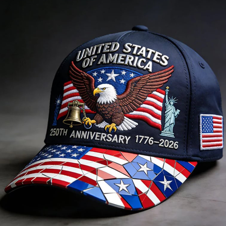 Retro 250th Anniversary 1776 2026 Hat American Eagle Baseball Cap Patriotic Gifts