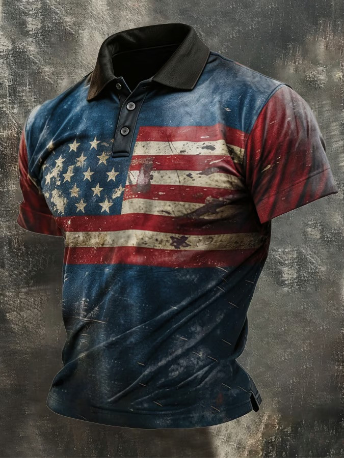 Retro 250th Anniversary Polo Shirt Independence Day 1776 2026 Clothing Gift For Men