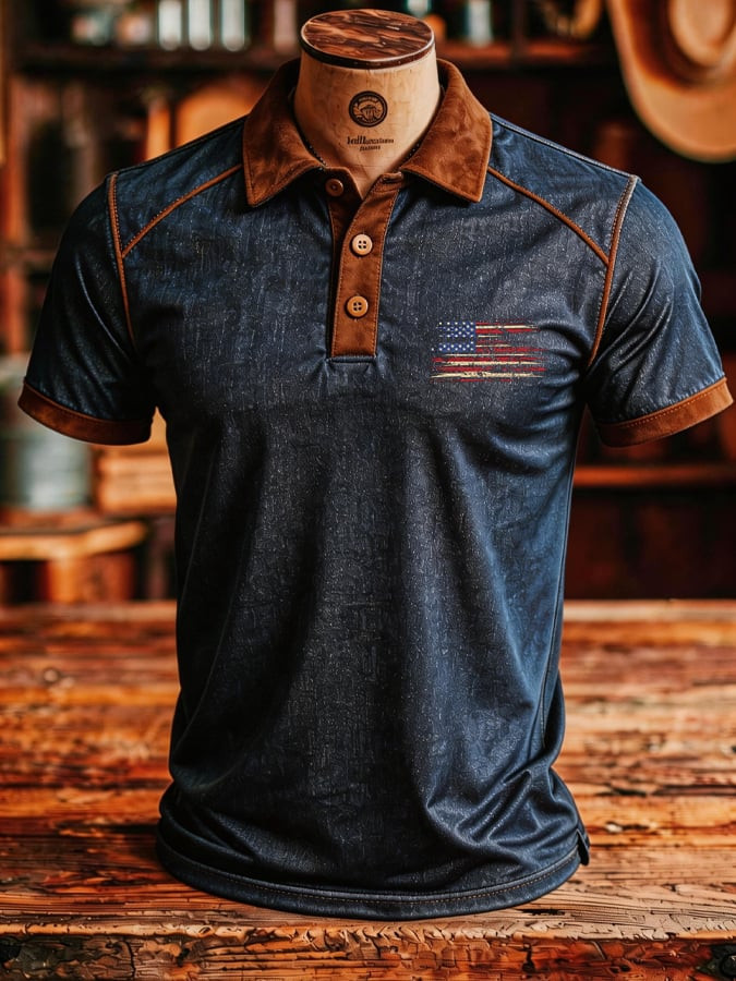 Retro 250Th Anniversary Polo Shirt Independence Day Merch Gift For Patriotic