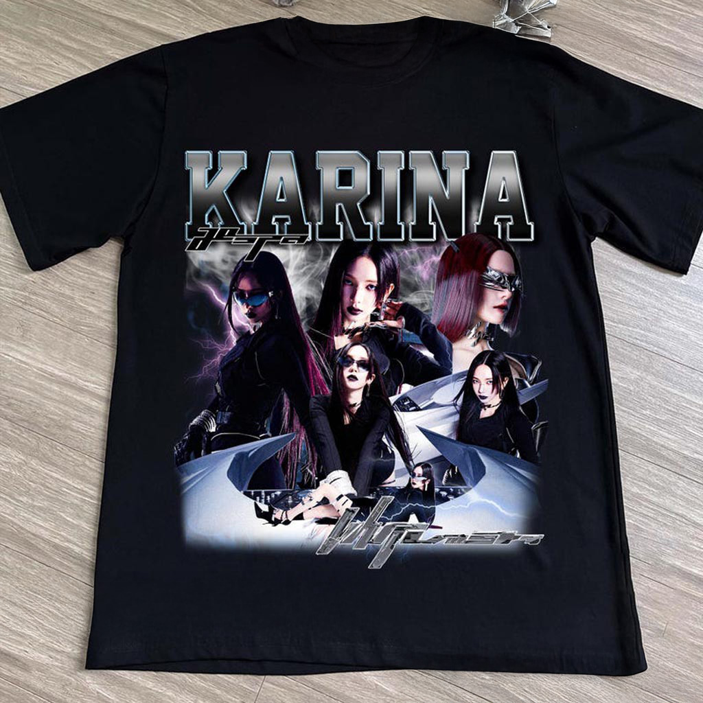 Retro Aespa Karina Shirt Aespa Whiplash Shirt AESPA Synk Parallel Line Tour Shirt Aespa Live Retro Aespa Karina Shirt Aespa Whiplash Shirt AESPA Synk Parallel Line Tour Shirt Aespa Live