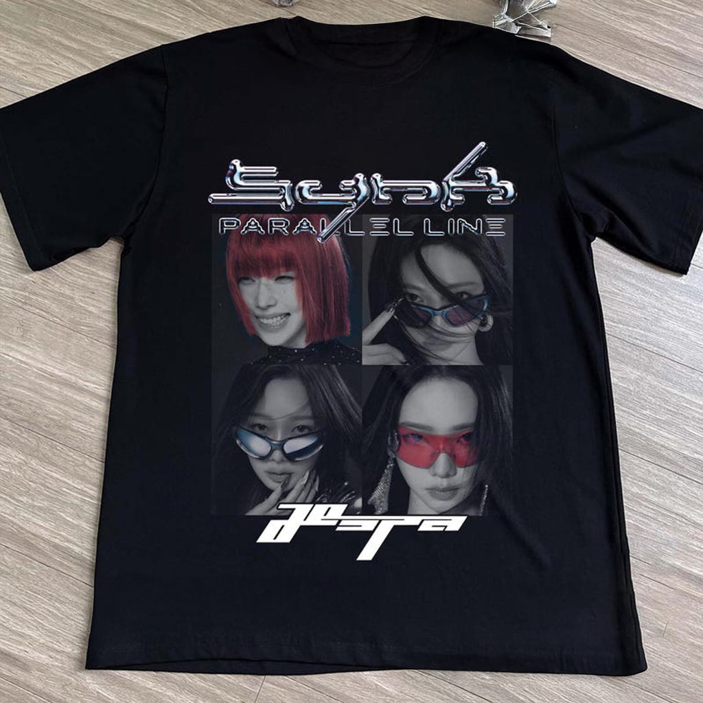 Retro AESPA Synk Parallel Line Tour Tshirt Aespa Live Tour In US Shirt Aespa Whiplash Retro AESPA Synk Parallel Line Tour Tshirt Aespa Live Tour In US Shirt Aespa Whiplash