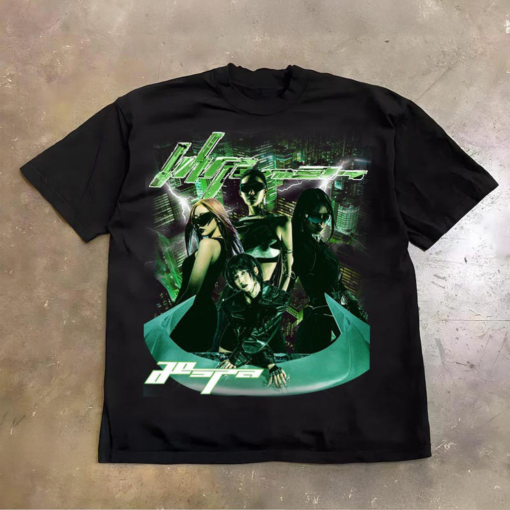 Retro Aespa Whiplash Shirt AESPA Synk Parallel Line Tour Shirt Aespa Live Tour Shirt Aespa