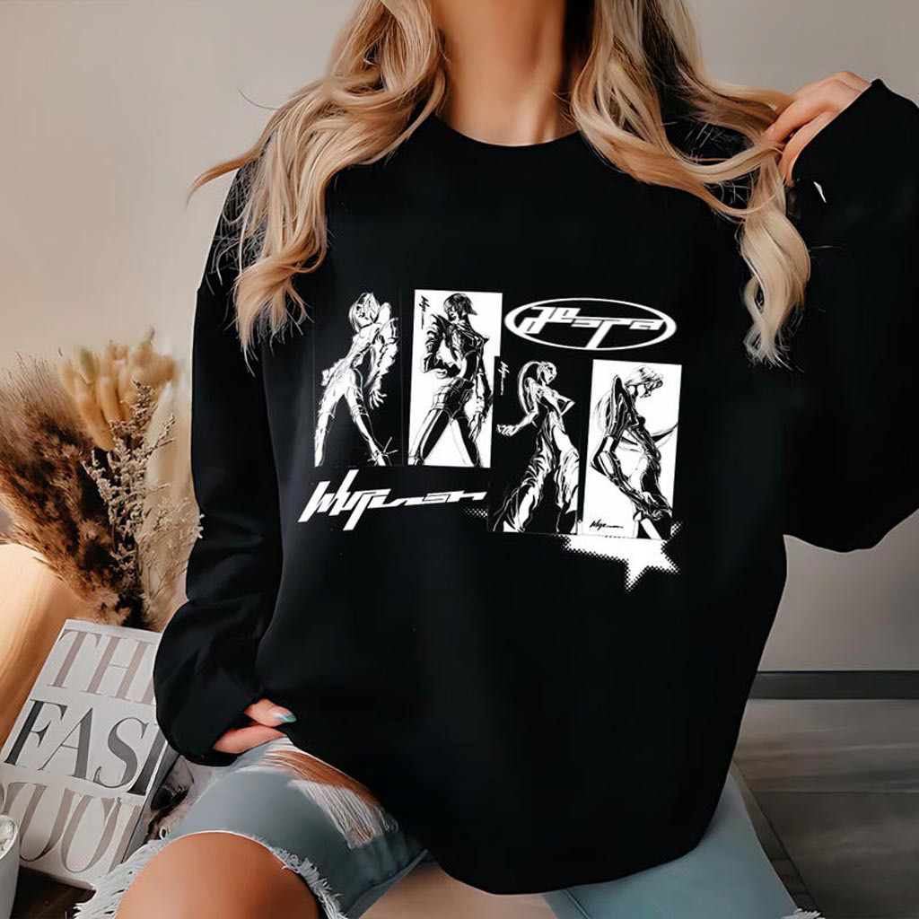 Retro Aespa Whiplash Sweatshirt AESPA Synk Parallel Line Tour Shirt Aespa Live Tour Shirt Retro Aespa Whiplash Sweatshirt AESPA Synk Parallel Line Tour Shirt Aespa Live Tour Shirt