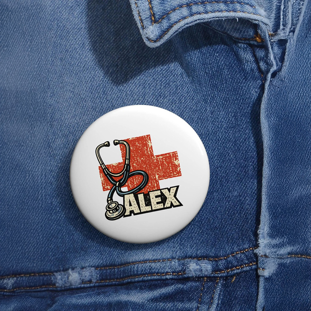 Retro Alex Pretti ICU Nurse Button Alex Pretti Kicking Ice Car Button
