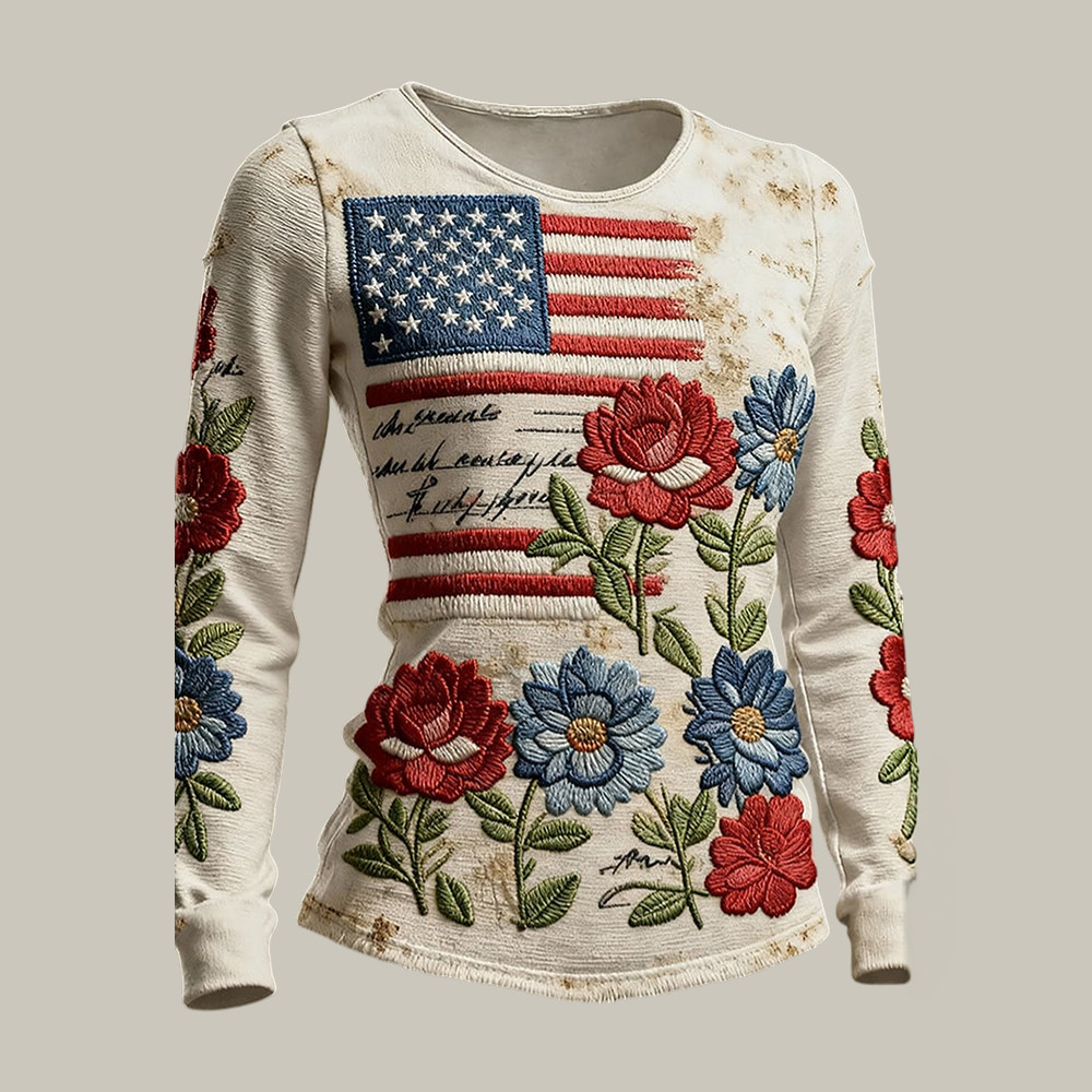 Retro America 250th Anniversary 1776 2026 Long Sleeve Shirt 4th Of July Attire Patriotic Gift