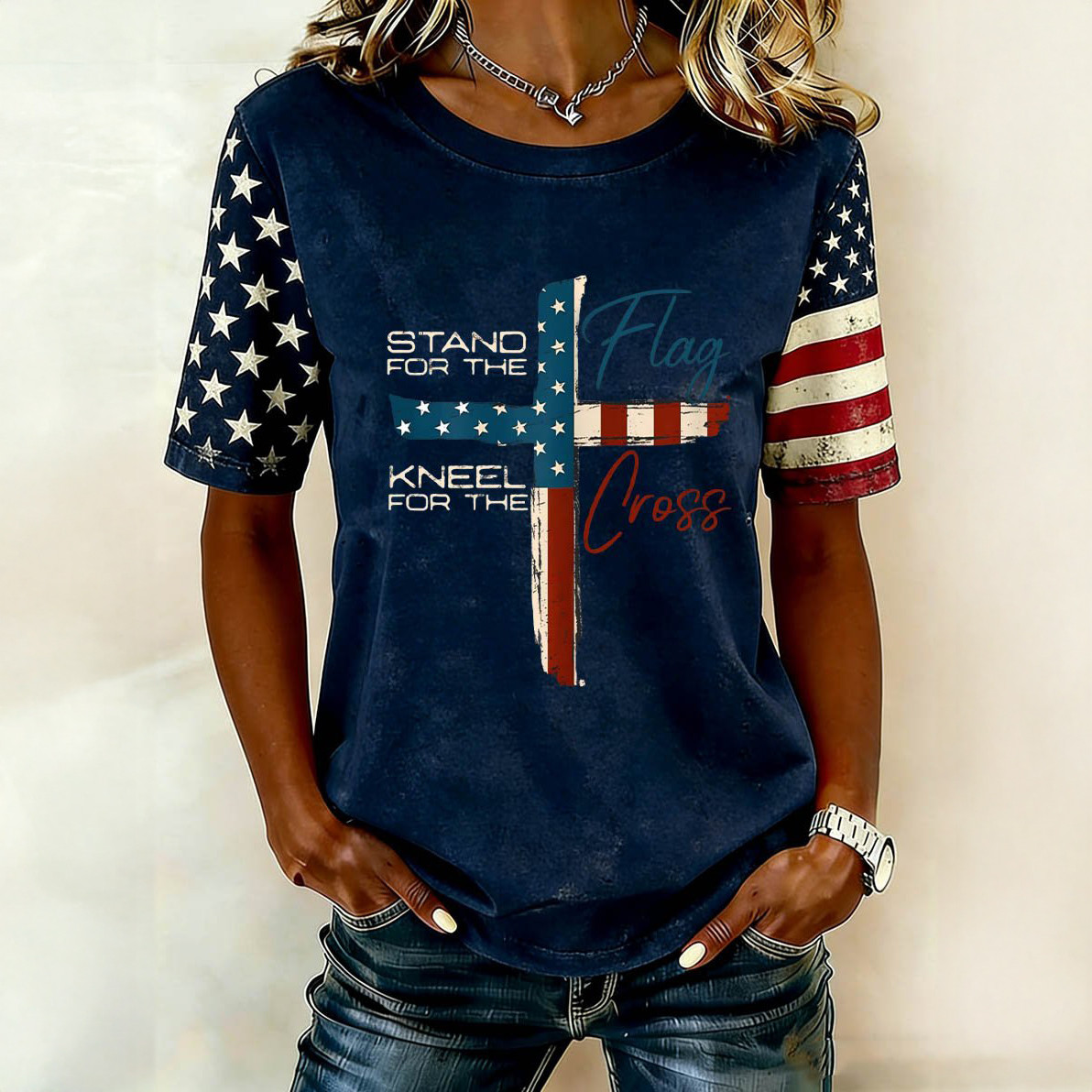 Retro American 250th Anniversary T-Shirt Stand For The Flag Shirt Patriotic Gift Idea