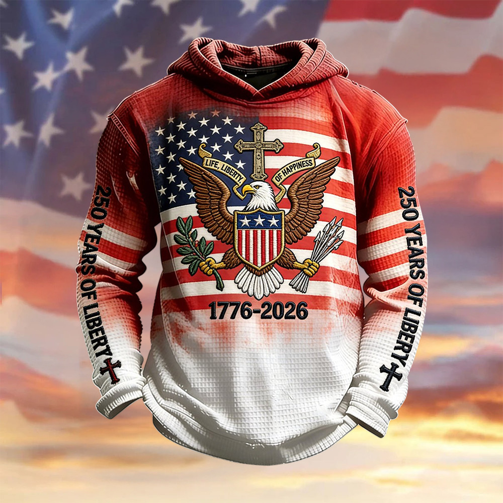Retro American Founding 250th Anniversary Hoodie 1776 2026 Merch Patriotic Gifts
