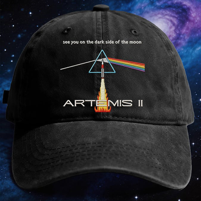 Retro Artemis II See You On The Dark Side Of The Moon Hat First Lunar Flyby 2026 Merch