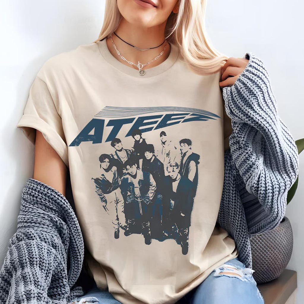 Retro Ateez 2025 World Tour in Fantasy Tshirt ATEEZ Golden Hour Part 2 Shirt Ateez Ice on My Retro Ateez 2025 World Tour in Fantasy Tshirt ATEEZ Golden Hour Part 2 Shirt Ateez Ice on My