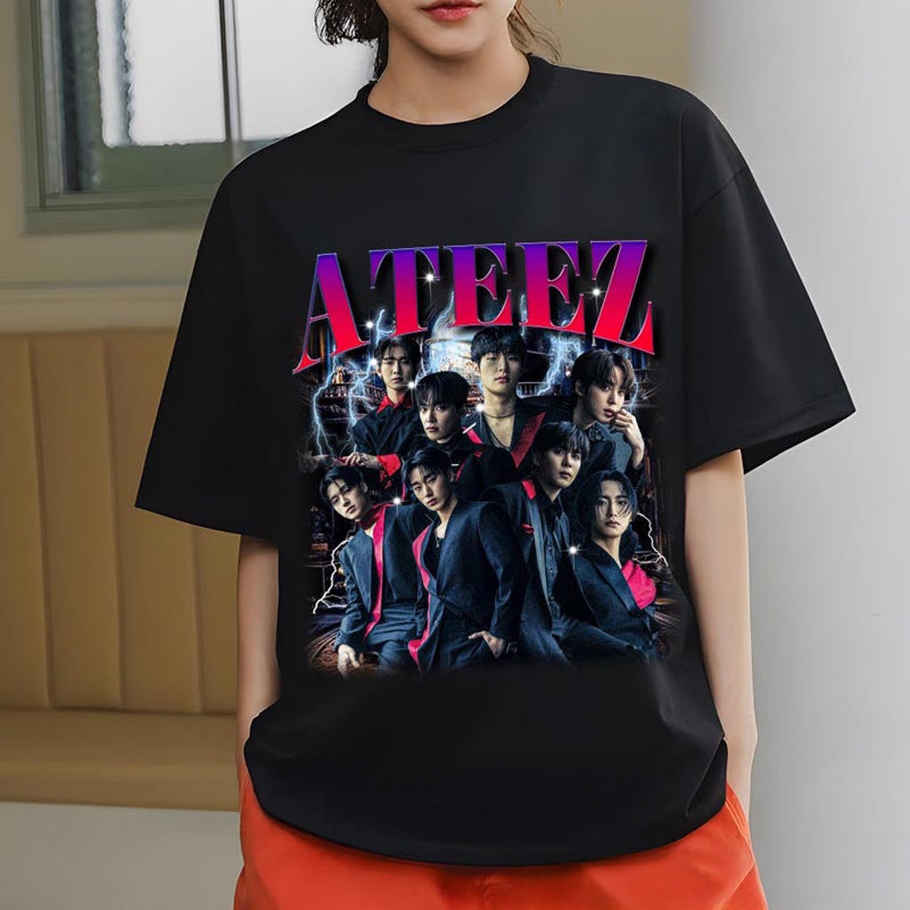 Retro Ateez 2025 World Tour in Your Fantasy Tshirt, ATEEZ Golden Hour Part 2, Ateez Ice on My Retro Ateez 2025 World Tour in Your Fantasy Tshirt, ATEEZ Golden Hour Part 2, Ateez Ice on My