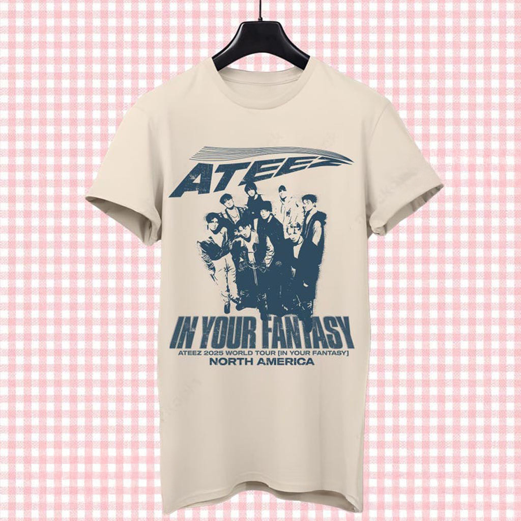 Retro Ateez 2025 World Tour in Your Fantasy Tshirt ATEEZ Golden Hour Part 2 Shirt Ateez Ice Retro Ateez 2025 World Tour in Your Fantasy Tshirt ATEEZ Golden Hour Part 2 Shirt Ateez Ice