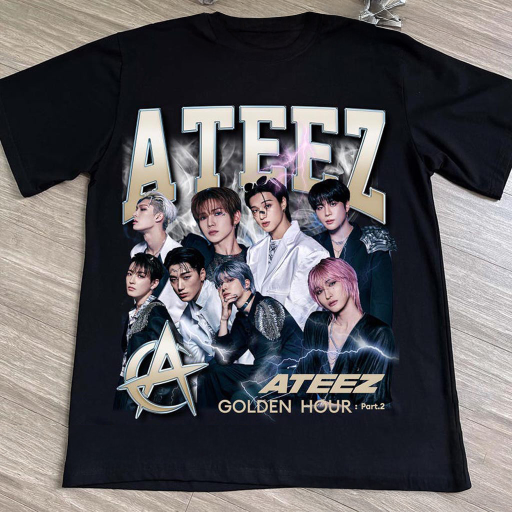Retro ATEEZ Golden Hour Part 2 Shirt Ateez Ice on My Teeth Ateez Towards The Light- Will To Retro ATEEZ Golden Hour Part 2 Shirt Ateez Ice on My Teeth Ateez Towards The Light- Will To