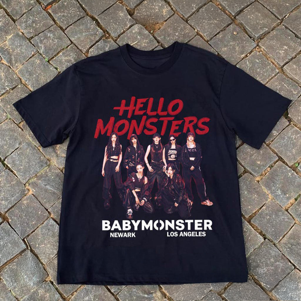 Retro Babymonster Shirt Hello Monsters World Tour in US 2025 Babymonster 1st World Tour Retro Babymonster Shirt Hello Monsters World Tour in US 2025 Babymonster 1st World Tour