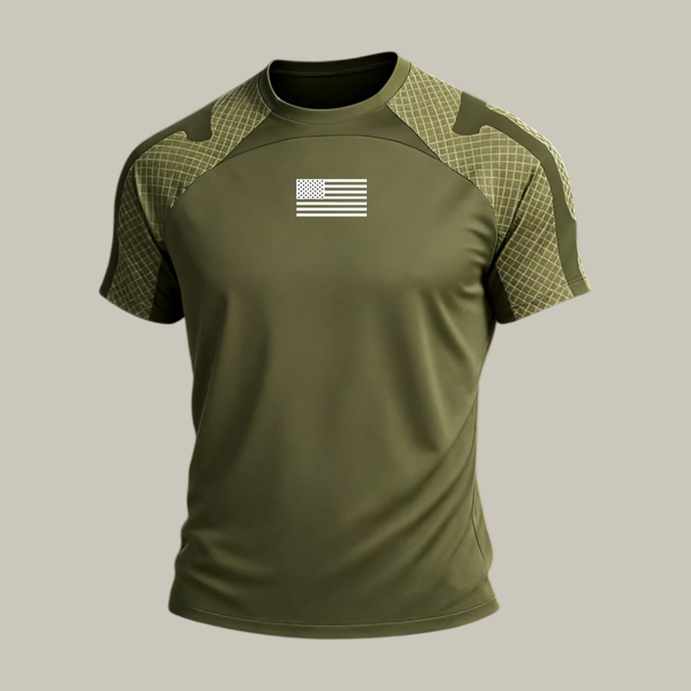 Retro Camouflage Patriotic American Flag T-Shirt Fourth Of July Clothes Best Gift For Husband