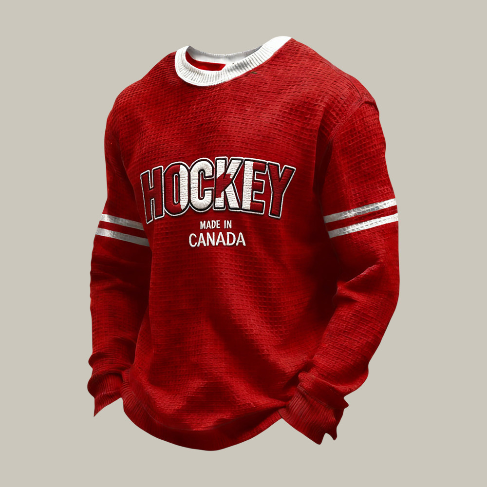 Retro Canadian Hockey Heritage Long Sleeve Shirt Hockey Made In Canada Winter Olympic 2026 Merch