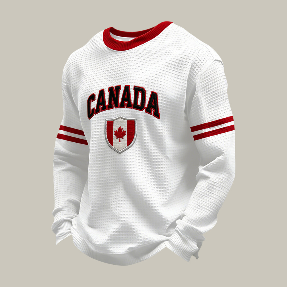 Retro Canadian Hockey Long Sleeve Shirt 2026 Winter Olympic Apparel Gift For Huge Fans