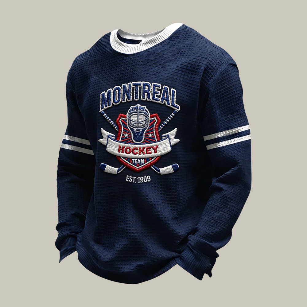 Retro Canadian Montreal Hockey Long Sleeve Shirt Game Day Clothing Hockey Lover Gift For Dad