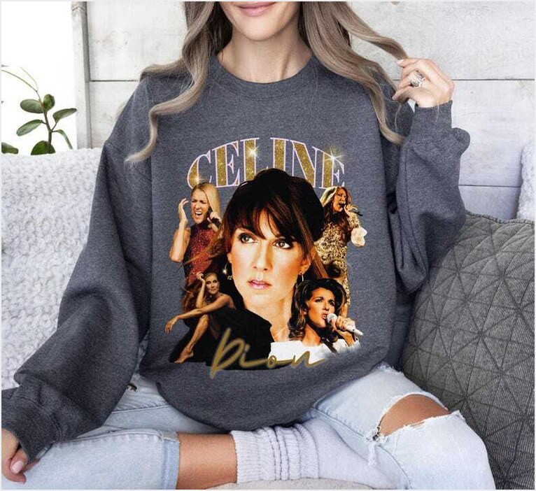 Retro Celine Dion Sweatshirt Bootleg Style Celine Dion Shirt Y2K Shirt 90 S Music T-Shirt Celine Dion Tour Merch Gifts For Brother Retro Celine Dion Sweatshirt Bootleg Style Celine Dion Shirt Y2K Shirt 90 S Music T-Shirt Celine Dion Tour Merch Gifts For Brother
