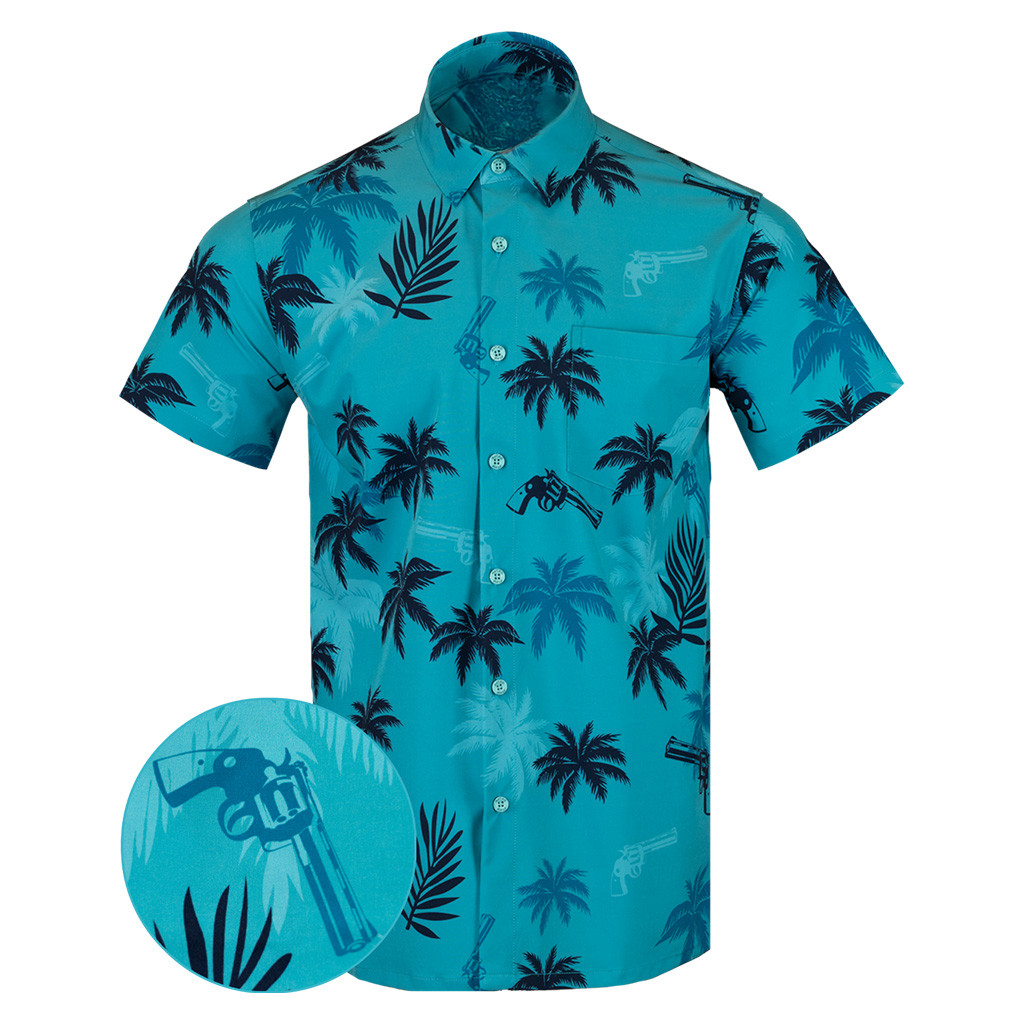 Retro City Blue Button Down Shirt Tactical Shirt Hawaii Style Xmas Presents For Son Retro City Blue Button Down Shirt Tactical Shirt Hawaii Style Xmas Presents For Son