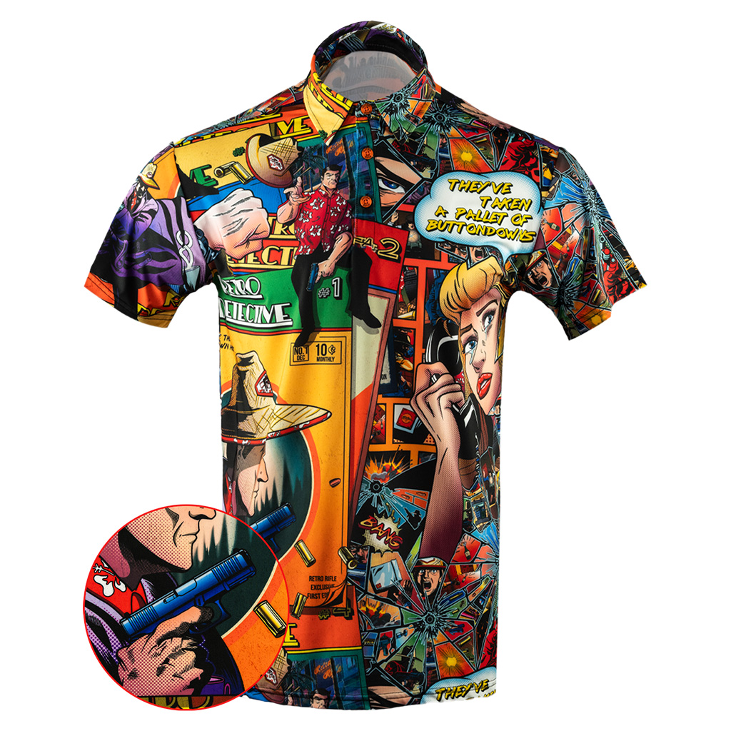 Retro Detective Polo Shirt Tactical Polo Shirt Funny Gifts For Boyfriend