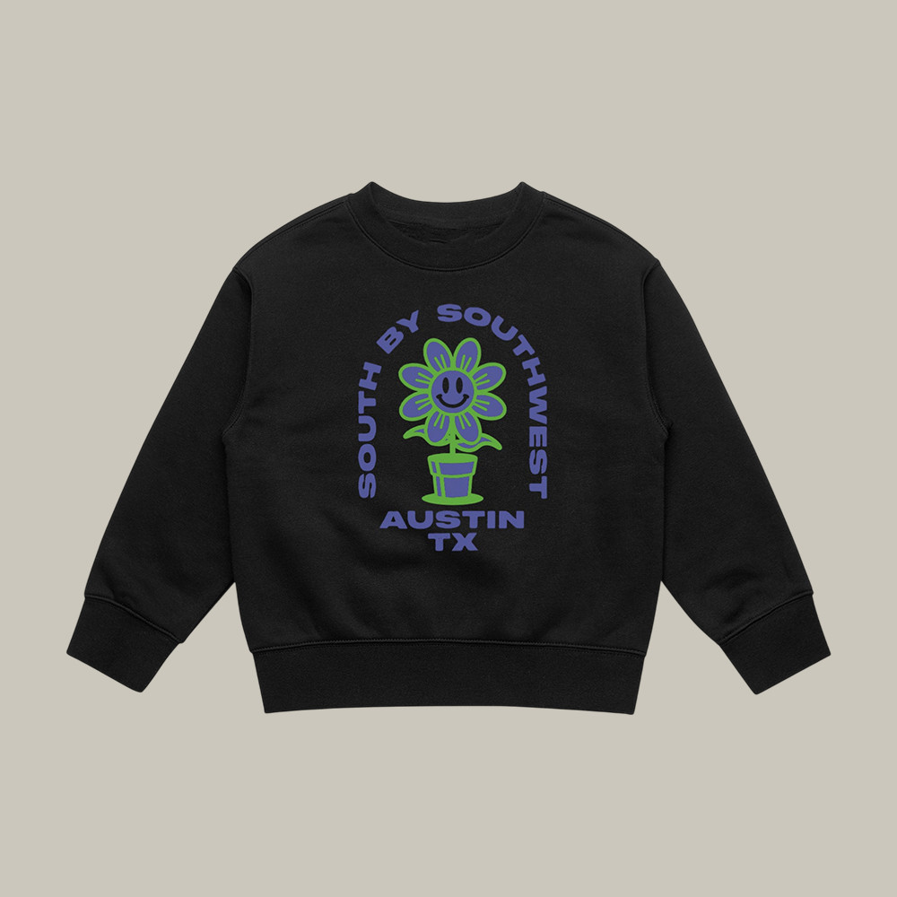Retro Flower Sxsw Sweatshirt South By Southwest Apparel Present Idea For Wife