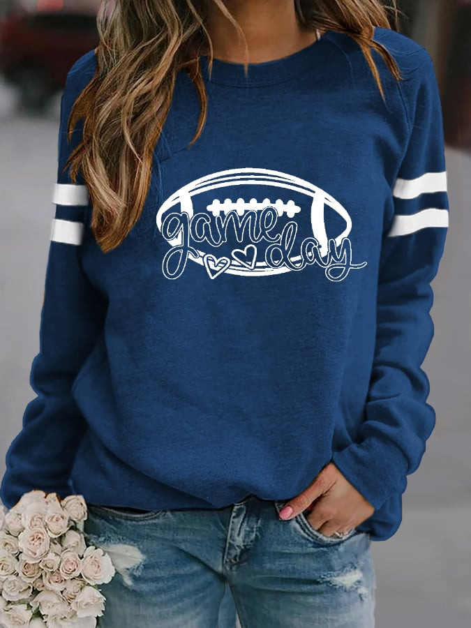 Retro Football Graphic Game Day Sweatshirt Football Clothing Cool Gift Ideas