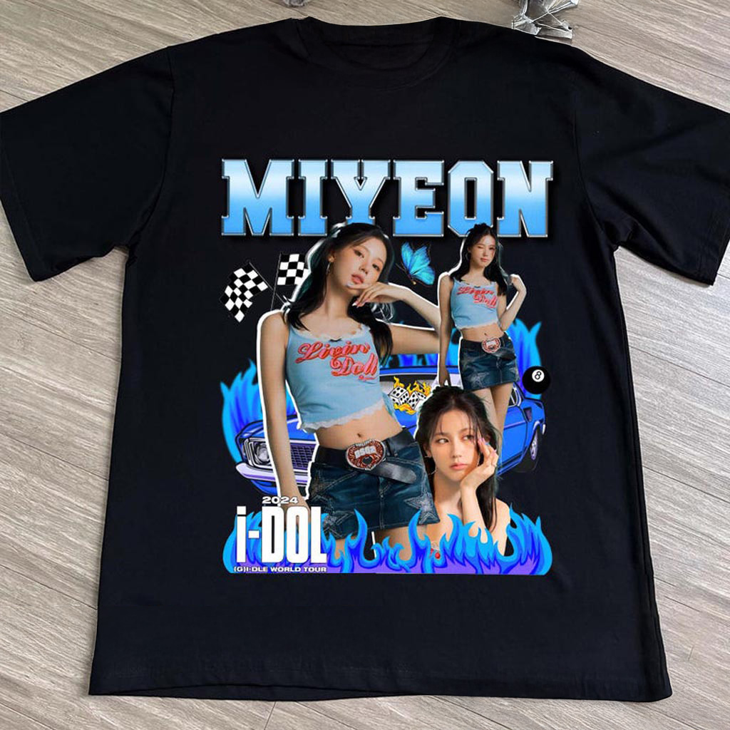 Retro G-idle Miyeon Shirt Idol G-idle Tour Shirt 2024 Gidlle World Tour shirt 2024 (G)I-DLE