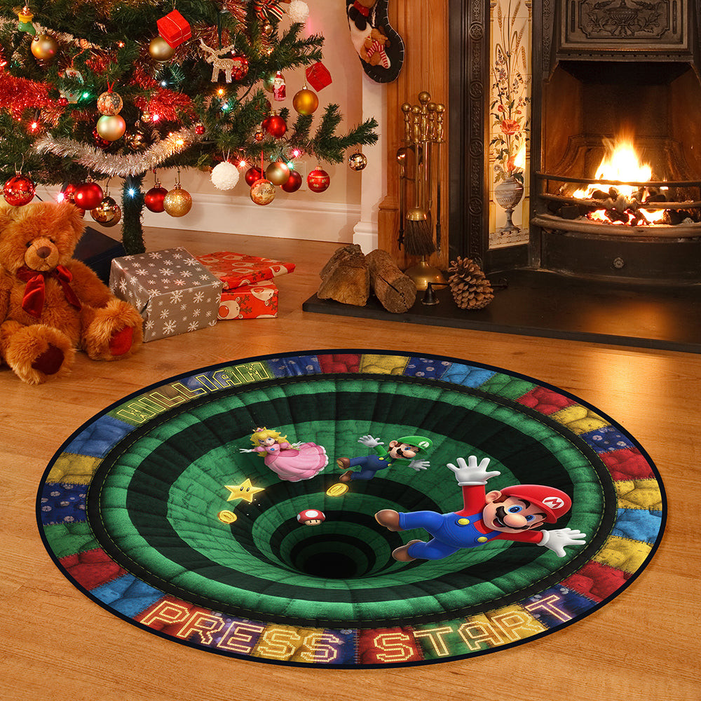 Retro Game Quilted Round Mat - Personalized Gifts For Game Lovers - Funny Stocking Stuffers For Adults Retro Game Quilted Round Mat - Personalized Gifts For Game Lovers - Funny Stocking Stuffers For Adults