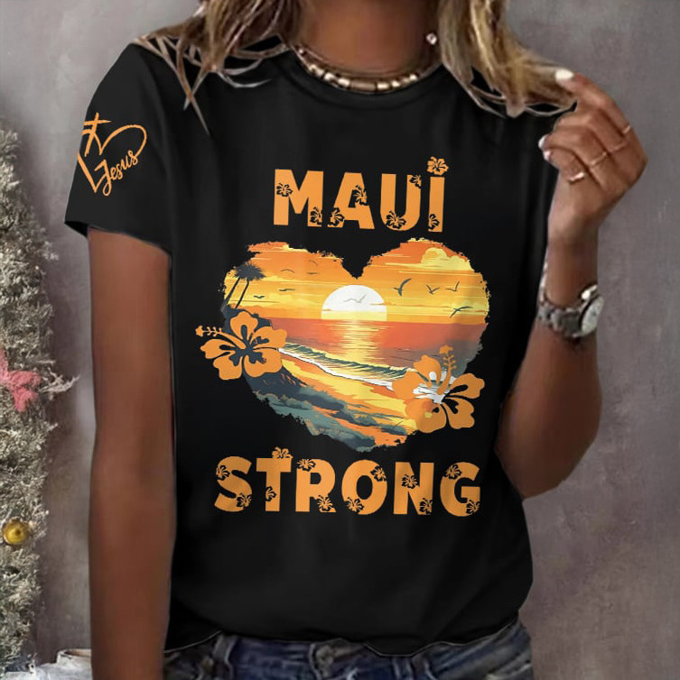 Retro Hawai Strong Maui Strong T-Shirt Galathreads Clothes Unique Gift For Mother's Day