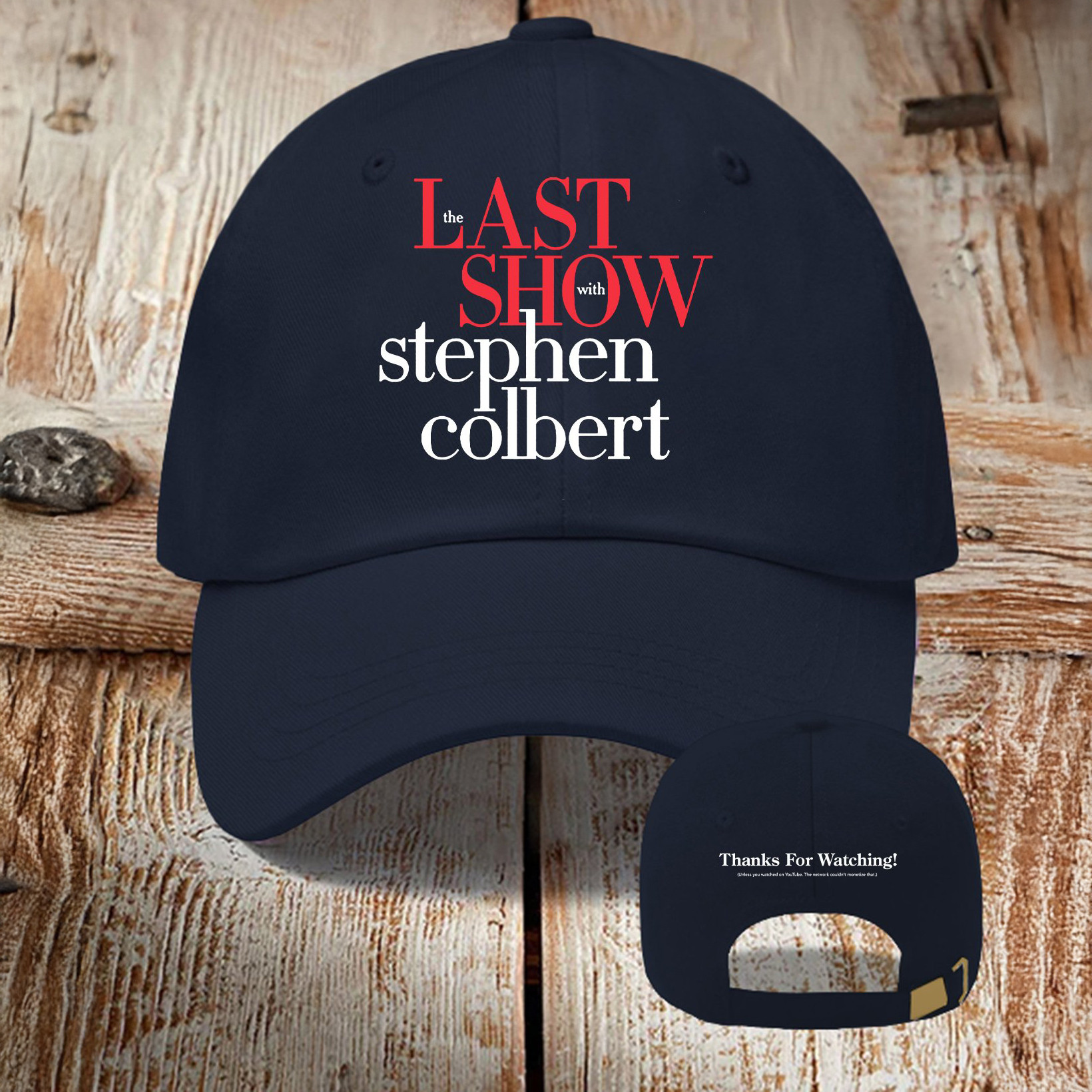 Retro Last Show With Stephen Colbert Hat Thanks For Watching The Late Show Series Finale Merch
