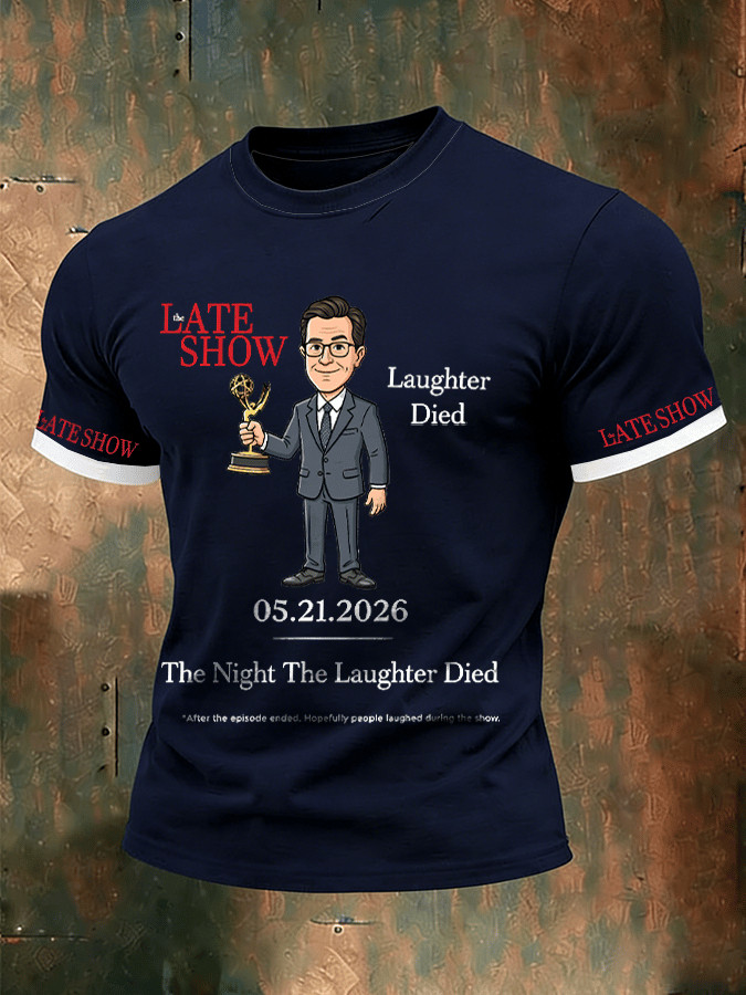 Retro Late Show Shirt The Night The Laughter Died Clothing Gift For Him