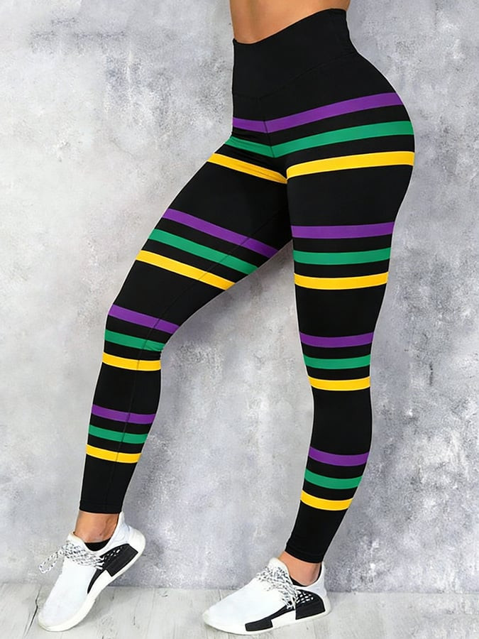 Retro Mardi Gras Fleur De Lis Leggings Mardi Gras Clothes For Sale Fat Tuesday Gifts