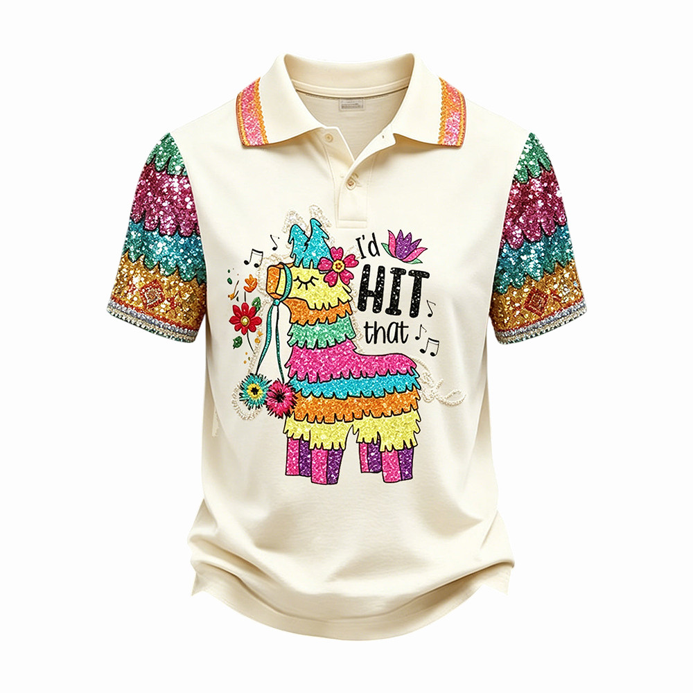 Retro Mexican Cinco De Mayo Art Polo Shirt Mexico Festival Merch Great Gift For Him