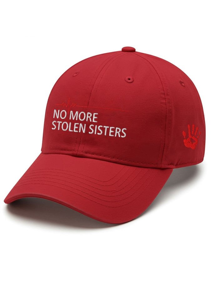 Retro MMIW Awareness Handprint Hat No More Stolen Sisters Baseball Cap MMIW Awareness Gift