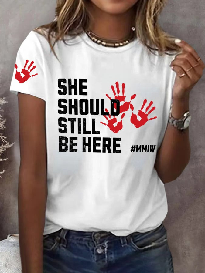 Retro MMIW Awareness No More Stolen Sisters T-Shirt MMIW Awareness Merch Gift For Supporters