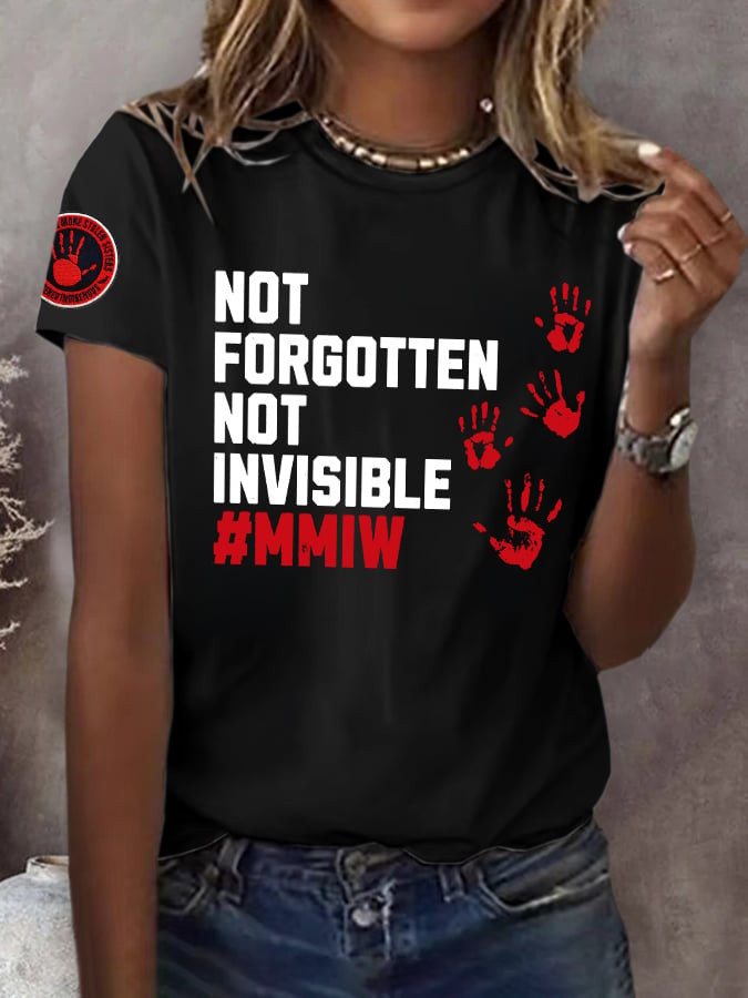 Retro MMIW Awareness No More Stolen Sisters T-Shirt MMIW Awareness Merch Memorial Gift Idea