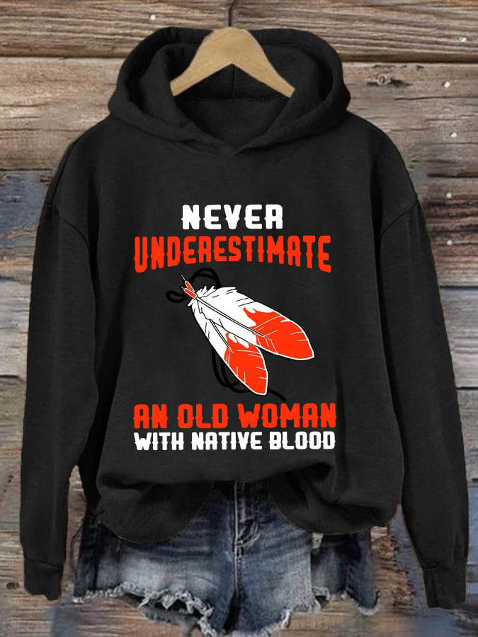 Retro Native American Heritage Month Hoodie MMIW Awareness Apparel Gift For Her