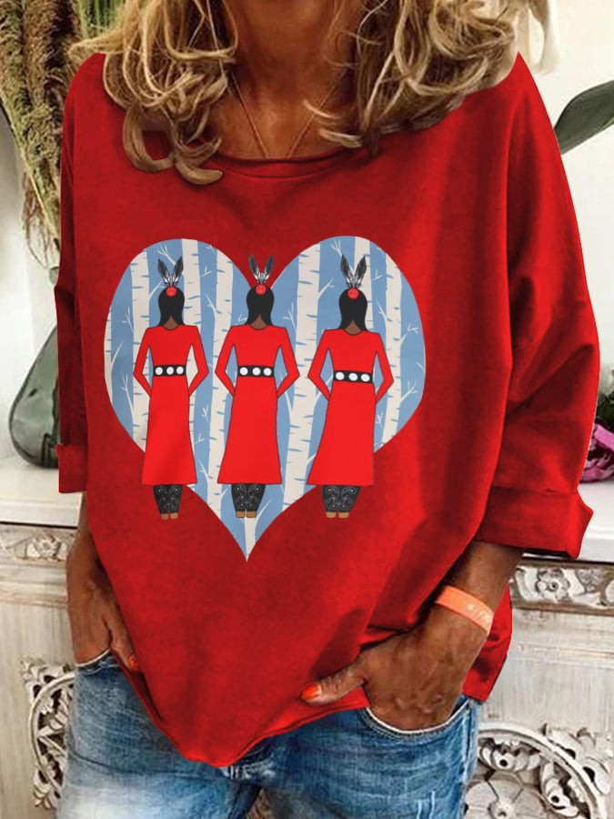 Retro Native American Heritage Month MMIW Awarenes Sweatshirt MMIW Awareness Apparel