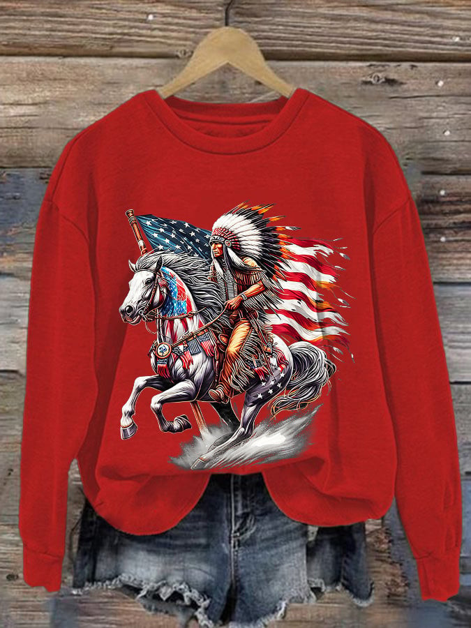 Retro Native American Heritage Month Sweatshirt MMIW Awareness Apparel Gift For Supporters
