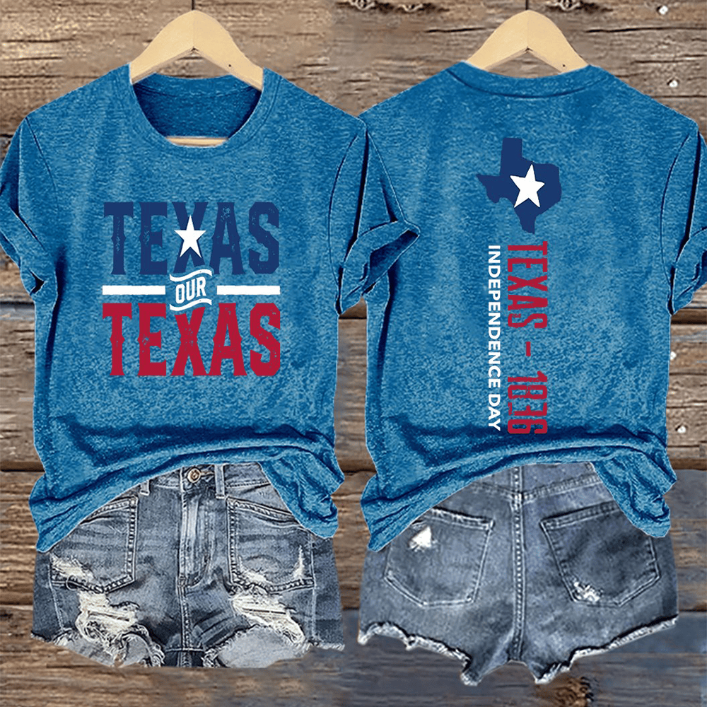 Retro Our Texas 1836 Independence Day T-Shirt Patriotic Texas Shirt Patriotic Gift Ideas