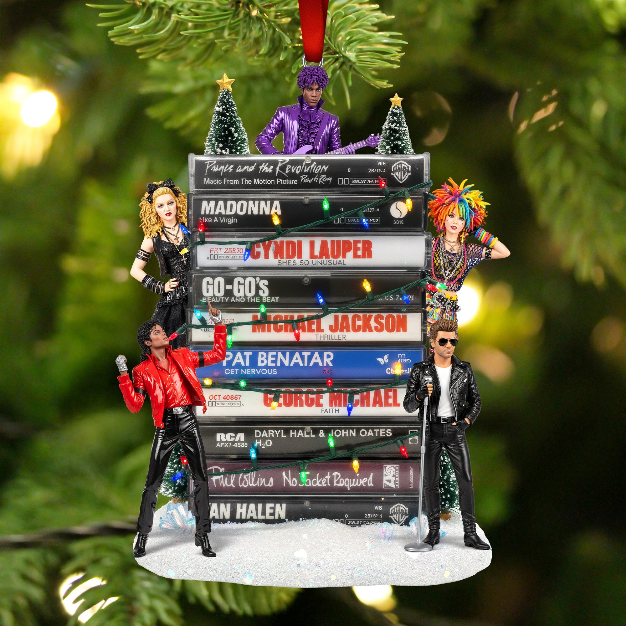 Retro Rock Music - Personalized Gifts For Christmas Ornament - Holiday Tree Decoration Gift