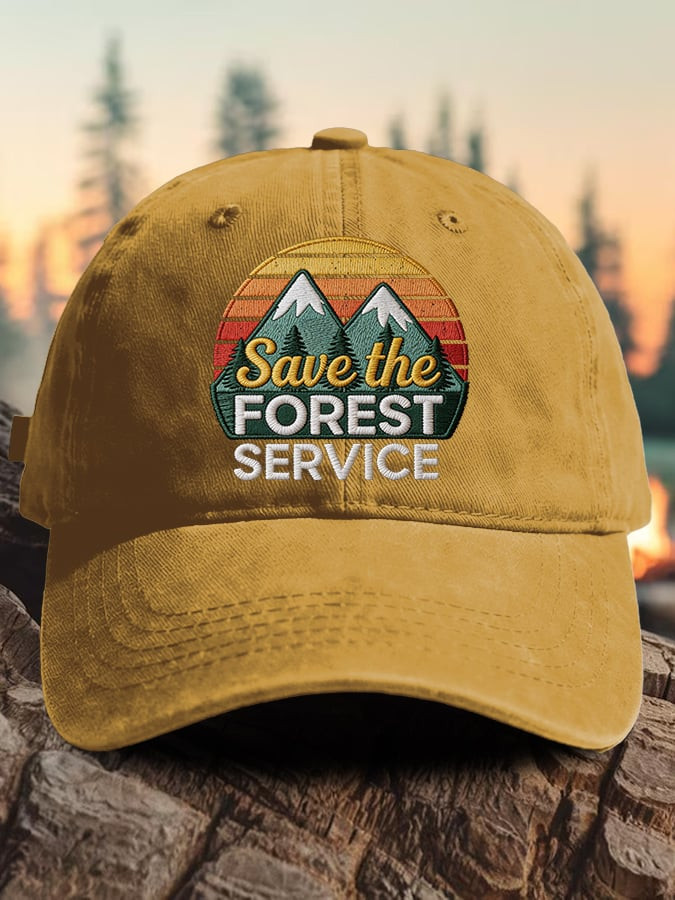 Retro Save The Forest Service Baseball Cap Rebuilding The USFS Merch Gift For Nature Lovers