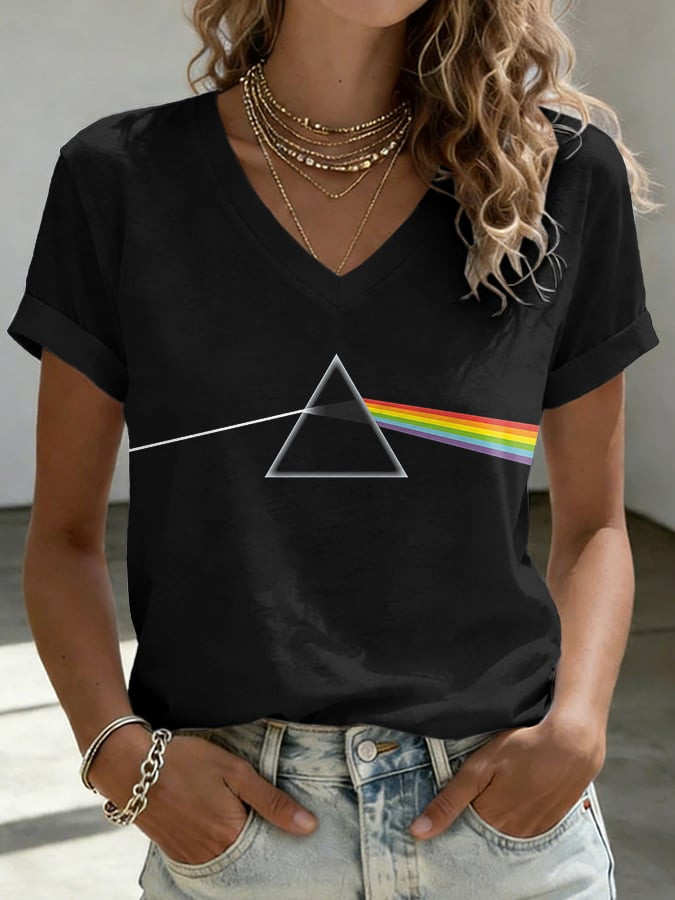 Retro See You On The Dark Side Of The Moon V-Neck Shirt First Lunar Flyby 2026 Shirt