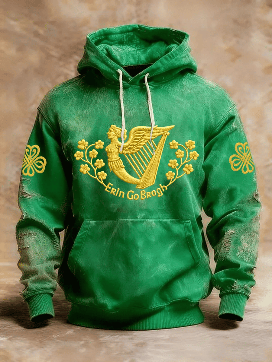 Retro St Patrick Erin Go Bragh Hoodie St Pattys Day Outfit Best Gifts For Enthusiasts