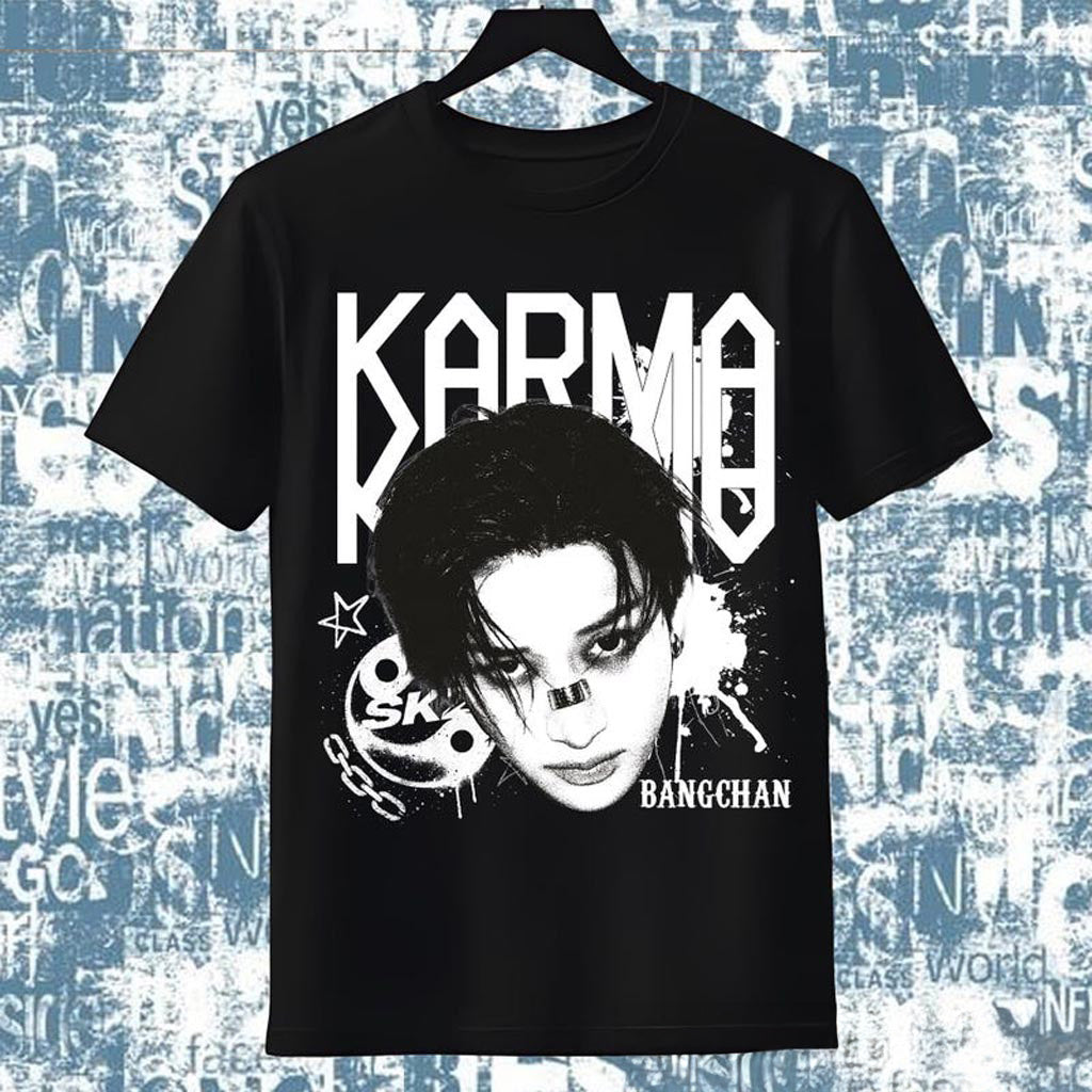 Retro Stray Kids Bangchan Karma Shirt, SKZ Karma Sweatshirt, Stray Kids Ceremony Shirt, Stray