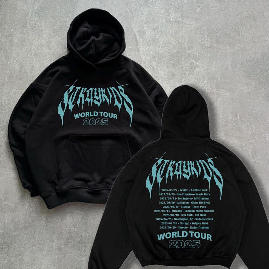 Retro Stray Kids Domiate World Tour in North America Hoodie Stray Kids Shirt Stray Kids Tour Retro Stray Kids Domiate World Tour in North America Hoodie Stray Kids Shirt Stray Kids Tour