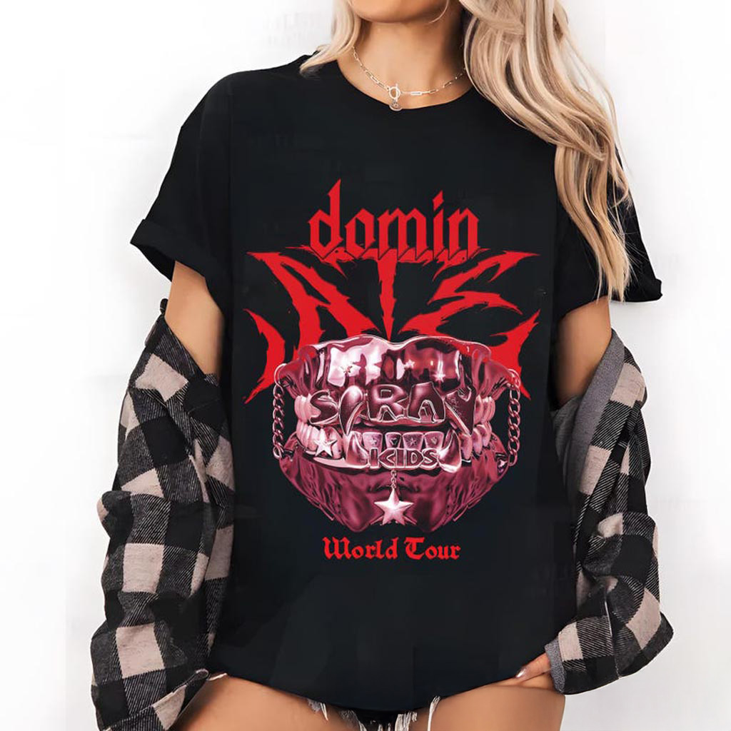 Retro Stray Kids Domiate World Tour T-shirt Stray Kids World Tour Hoodie Stray Kids Domiate Retro Stray Kids Domiate World Tour T-shirt Stray Kids World Tour Hoodie Stray Kids Domiate