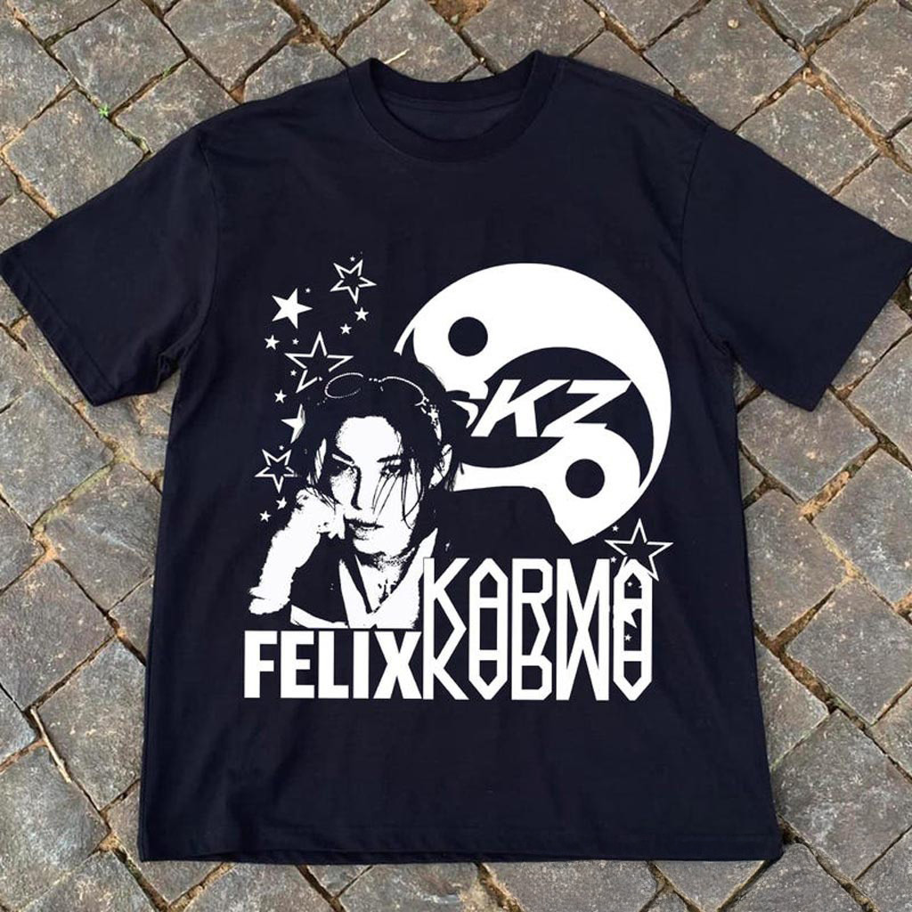 Retro Stray Kids Felix Karma Shirt SKZ Karma Sweatshirt Stray Kids Ceremony Shirt Stray Kids Retro Stray Kids Felix Karma Shirt SKZ Karma Sweatshirt Stray Kids Ceremony Shirt Stray Kids